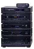 Zoom Produkt-Bild: X4-TECH Hifi-Tower Serie 1000 Anlage schwarz, CD, Kassette, Tuner, Equalizer, Verst&auml;rker