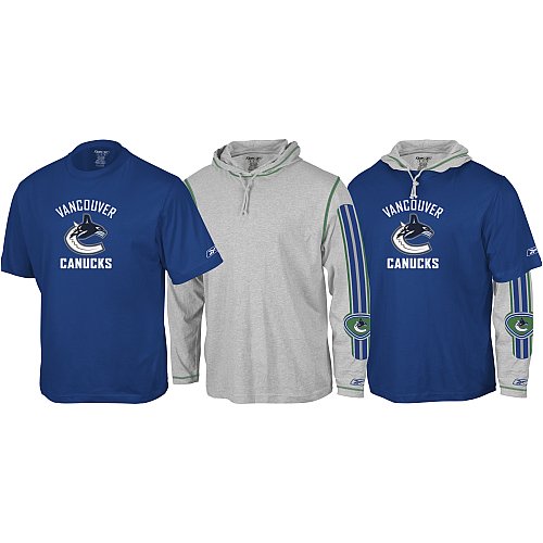 Childrens Toyshop  Sporting Goods : Reebok Vancouver Canucks 3 in 1 Hoodie and T-Shirt Combo