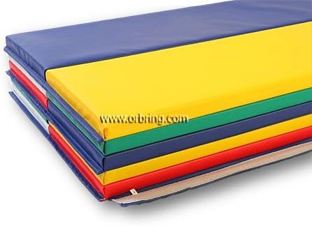 Gymnastics Super Mat 2' Panel 5X10'X1-3/8" with Hook/Loop V-4 Rainbow