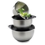 The Pampered Chef Stainless Mixing Bowl Set of 3