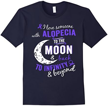 Men's Alopecia Awareness T Shirt For Women/Men/kids Medium Navy