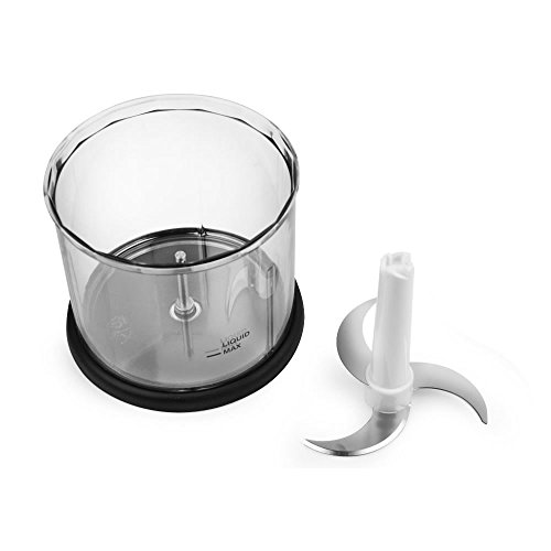 AllClad XJ700042 Immersion Blender Mini Chopper and Whisk Attachments, Black Home Garden