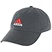 adidas Men's Ultimate Relaxed Adjustable Cotton Cap, Vista Grey/Solar Red, One Size
