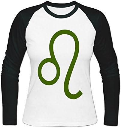 Vivishow Leo Zodiac Signs Lion Homestuck Image Women's Classic Baseball T-shirt XL White