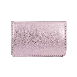 Metallic Pink Business Card Holder Case