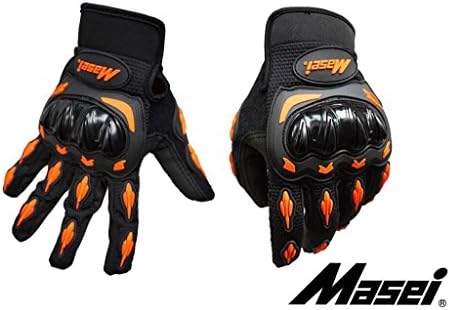 LC Prime® Masei 103 Motorcycle Motocross Dirtbike Racing Off-Road Cycling Gloves M L XL fabric plastic orange 2