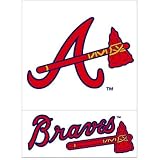 ATLANTA BRAVES REMOVABLE CAR TRUCK WINDOW WALL DECAL SET (2)