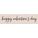 Hero Arts Happy Valentine's Script Woodblock Rubber Stamp