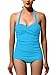 Halter Monokini Pin Up Swimsuits for Women Cute One Piece Bathing Suits Swimwear with Ruffles