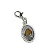 Graphics and More Robin Bird Antiqued Bracelet Pendant Zipper Pull Oval Charm with Lobster Clasp
