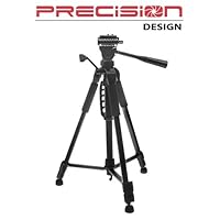 Precision Design PD-57TR 57-inch Photo and Video Tripod with Carrying Case