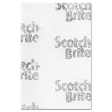 Scotch-Brite 98 - Light Duty Cleansing Pad, 6 x 9, White, 20/Pack, 3 Packs/Carton