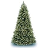 10′ “Feel-Real” Downswept Douglas Hinged Christmas Tree; Clear Lights-UL 1000