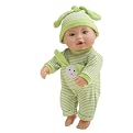 Wild Planet Water Babies Newborn Doll - Caucasian (Green Striped Bunny Romper)