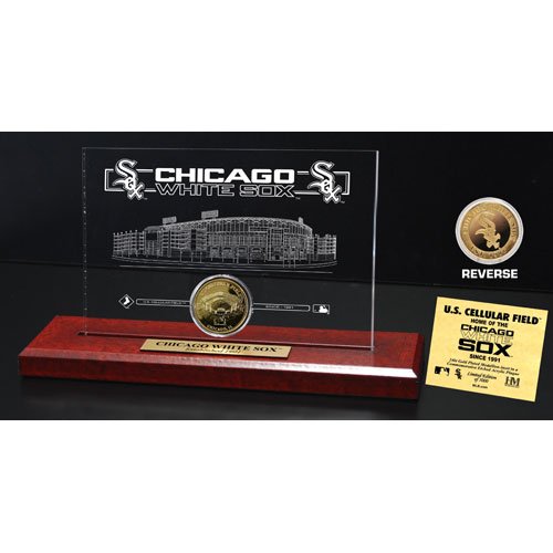 Highland Mint MLB Chicago White Sox US Cellular Field Gold Coin Etched Acrylic Highland Mint MLB Chicago White Sox US Cellular Field Gold Coin Etched Acrylic