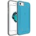 iPhone 7 Case, Poetic QuarterBack [Corner/Bumper Protection][Replaceable back][No Bulk][Dual Protection]- Stylish PC+TPU Protective Case for Apple iPhone 7 (2016) Blue/Gray