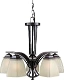 Forte Lighting 2189-05-32 5 Light Chandelier, Antique Bronze