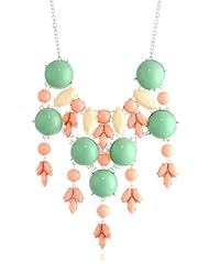 Bauble and Stone Necklace, 22"