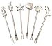 Cork Pops Sealife Cocktail  Forks, Set of 6