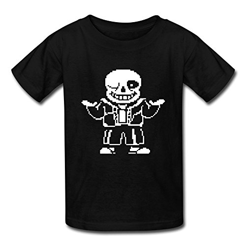 Hera-Boom Boys And Girls Video Game Undertale Characters Sans T-shirts Large Black