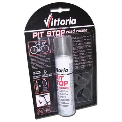 Vittoria Pit Stop Flat Fix Road Racing Bicycle Tire Inflator - 75 ML Can with Adaptor - 0901080