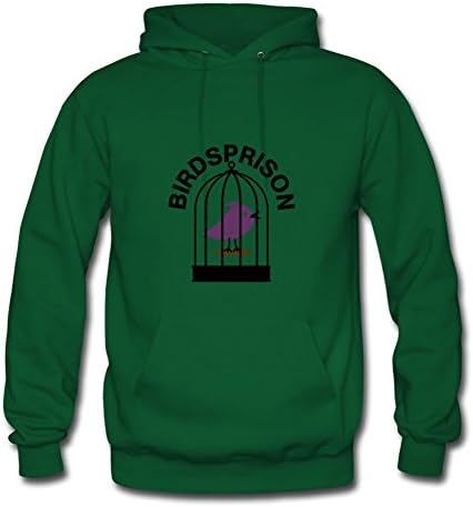 Women Jail Bird Custom Unique Casual Green Hoodyby Alysbart
