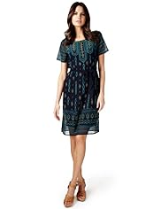 Per Una Embellished Bead Shift Belted Dress