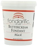 Fondarific Buttercream Fondant Black, 32 ounces