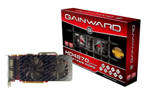 Gainward ATI Radeon HD 4870 Grafikkarte (PCI-e, 512MB GDDR3 Speicher, Dual DVI, TV-Out, HDMI-Ausgang, 1 GPU)