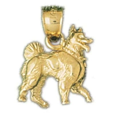 Cheap Girls Jewelry Dazzlers Solid 14k Gold 3D German Shepherd Dog Charm Pendant Available in three colors from jewelsberry (weights: 4.1 grams only) For Sale