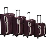 Rockland Luggage Impact Spinner 4 Piece Luggage Set