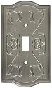 Stanley Home Design V8052 Victoria Single Switch Plate, Satin Nickel