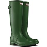 Women's Hunter Boots Original Adjustable Back Snow Rain Water Boots Unisex - Green - 8