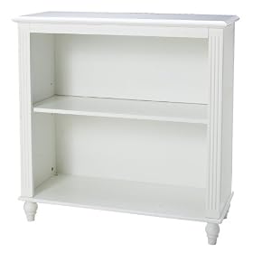 Cottage 2-Shelf Bookcase - White