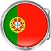 Portugal Flag Belt Buckle