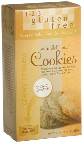 123 Gluten Free Cookie Mix Scrumdelic Wheat Free, 24-Ounce Units (Pack of 3) by 123 Gluten Free