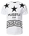 URBAN K Men's Hipster Hustle Bandana Faux Leather T-Shirt…
