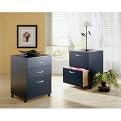3-Drawer Mobile File Cabinet - Black
