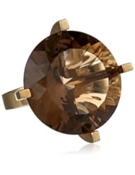 Kelly Wearstler Argyle 18k Gold Plated Smoky Topaz Ring