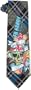 Ed Hardy Men's Plaid Skull Tie,Black,One Size