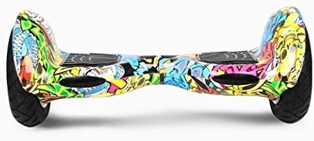 Fish 10 Inch Self Balancing Scooter Drifting Board Electric Scooter with Bluetooth Speaker 10" Two Wheel (Colorful green)