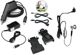 OEM MOTOROLA MOBILE PHONE TOOLS 4.0 CD + USB SYNC DATA CABLE + OEM EARBUD HANDSFREE HEADSET + CAR CHARGER + TRAVEL HOME WALL CHARGER + SWIVEL BELT CLIP HOLSTER for MOTOROLA RAZR V3 SERIES
