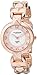 Akribos XXIV Women's AK755 Swiss Quartz Movement Watch with Mother of Pearl Dial with a Pyramid Cut Bracelet (Rose Gold)