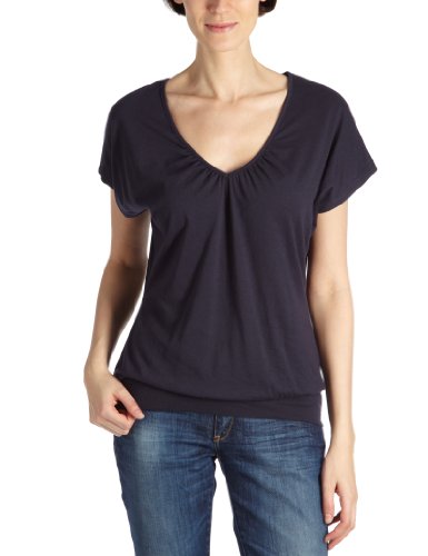 TOM TAILOR Damen T-Shirt, 10232670070/loose shape tee, Gr. 44 (XXL), Blau (6000) Preisvergleich