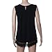 Sunward Women Summer Vest Top Sleeveless Blouse Casual Tank Tops (XL, Black)
