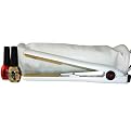 CHI Flat Iron Pouch with 2 Nail Polish - White (1")