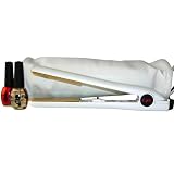 CHI Flat Iron Pouch with 2 Nail Polish   White (1) Best Price