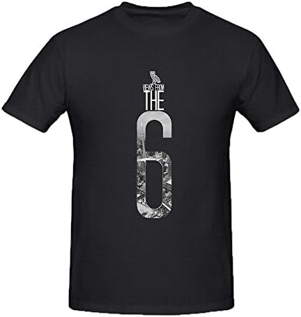 YDF Men's drake Views From the 6 Shirts Cotton Black M