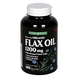 Natures Bounty Organic Flax Oil, 1200 mg, 100 Softgels (Pack of 2)