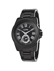 a_line Womens AL-80021-BB-11 Amare Analog Display Japanese Quartz Black Watch